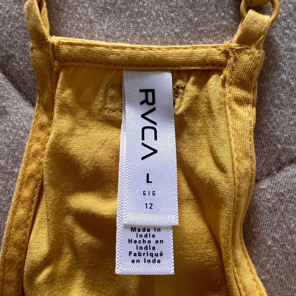 RVCA Yellow Slip Tank Dress